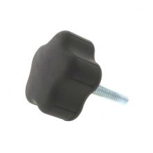 Soft Touch 5 Lobe Hand Knob - Studded