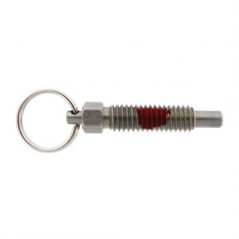 Standard Pull Ring Indexing Plunger - Non Locking Nose with Nylon Patch