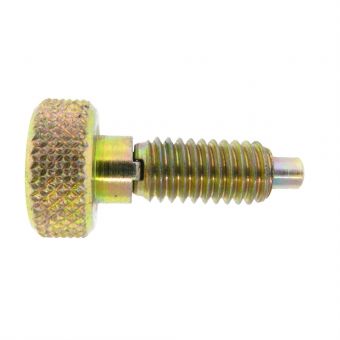 Knurled Knob Indexing Plunger - Non Locking Nose without Nylon Patch