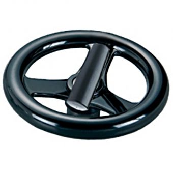 Phenolic 3 Spoke Handwheel with Folding Handle