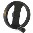 2 Spoke Handwheel with Folding Handle