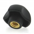 Thermoplastic 3 Lobe Knob - Tapped Through
