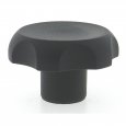 Thermoplastic 6 Lobe Knob - Tapped