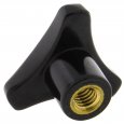 Phenolic 3 Lobe Knob - Tapped