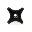 Phenolic 4 Lobe Knob - Tapped Through