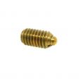 Brass Short Spring Plunger with Light End Force - Side View