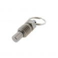 Stubby Pull Ring Indexing Plunger - Non Locking Nose without Nylon Patch