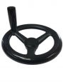 Plastic Three Spoke Offset Handwheel with Revolving Handle