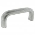 Aluminum Cabinet Handle - Bottom Mount - Tumbled Finish